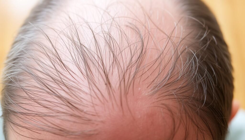 first signs of hair thinning