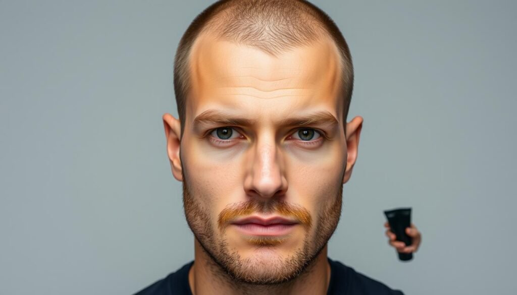receding hairline