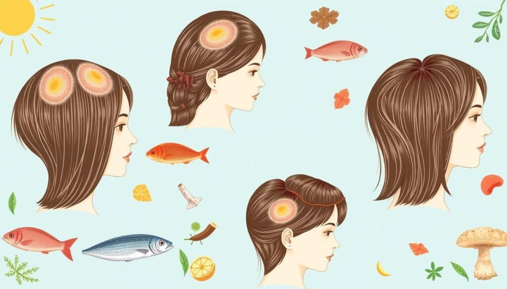 Types of hair loss associated with vitamin D deficiency