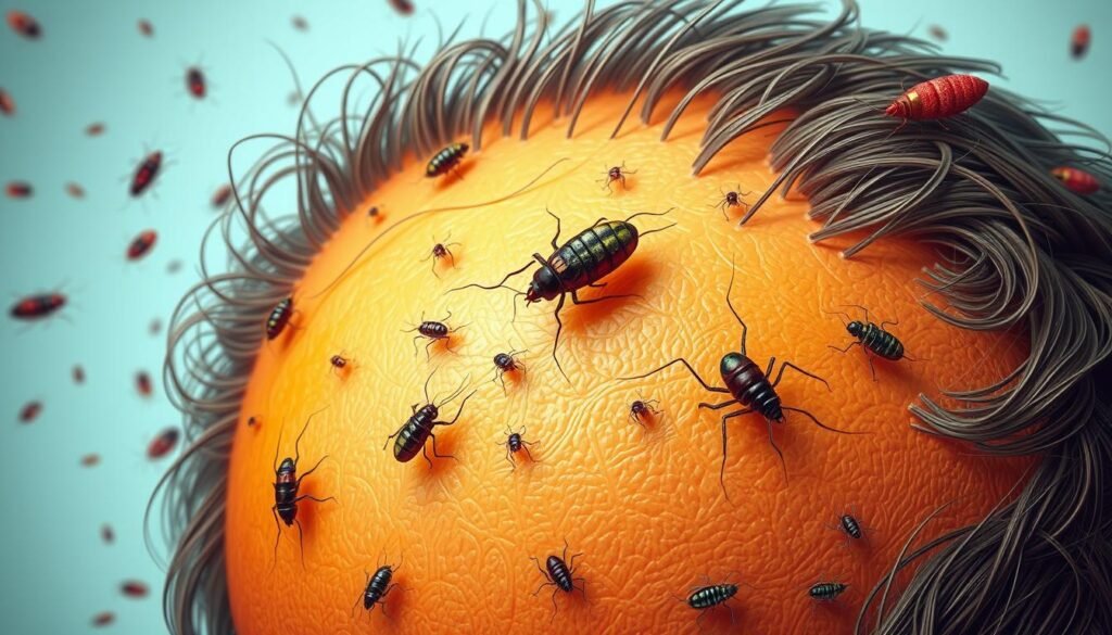 biological connection parasites hair loss