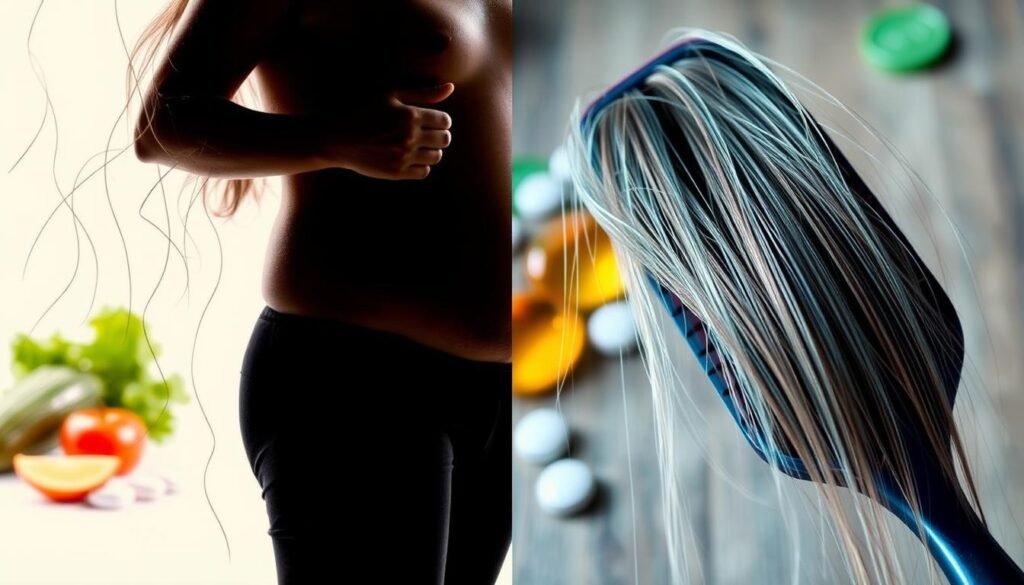 does rapid weight loss cause hair loss