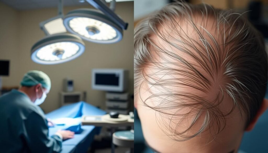 does surgery cause hair loss