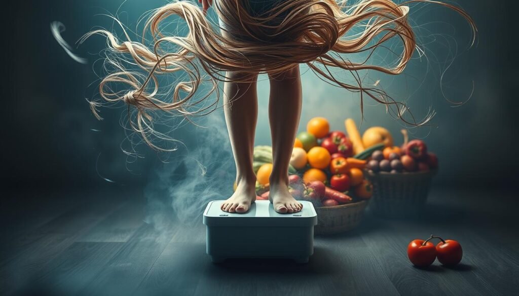 rapid weight loss and hair shedding