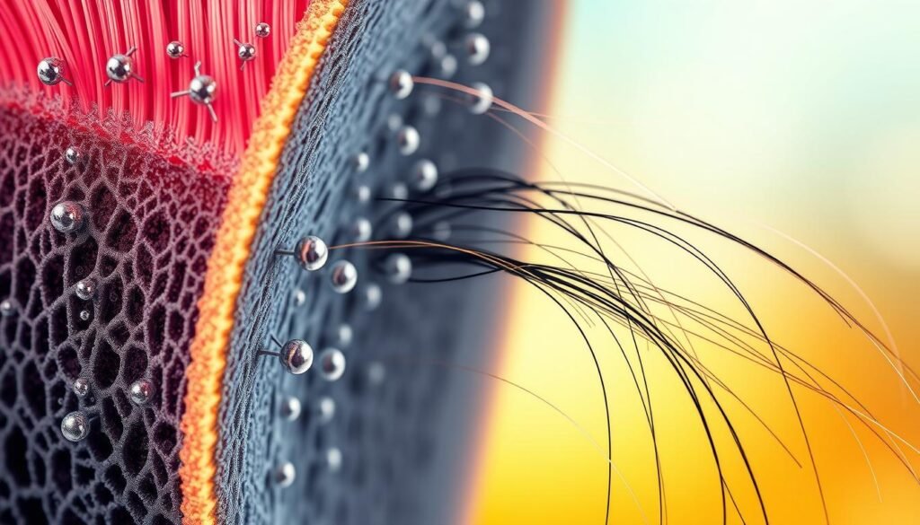 role of iron in hair follicle function