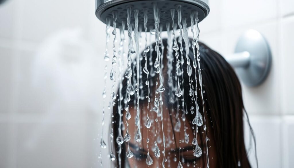 shower temperature hair loss