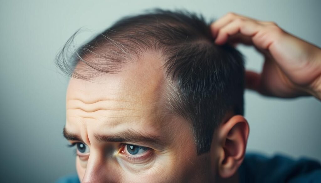 why did lyle menendez have hair loss