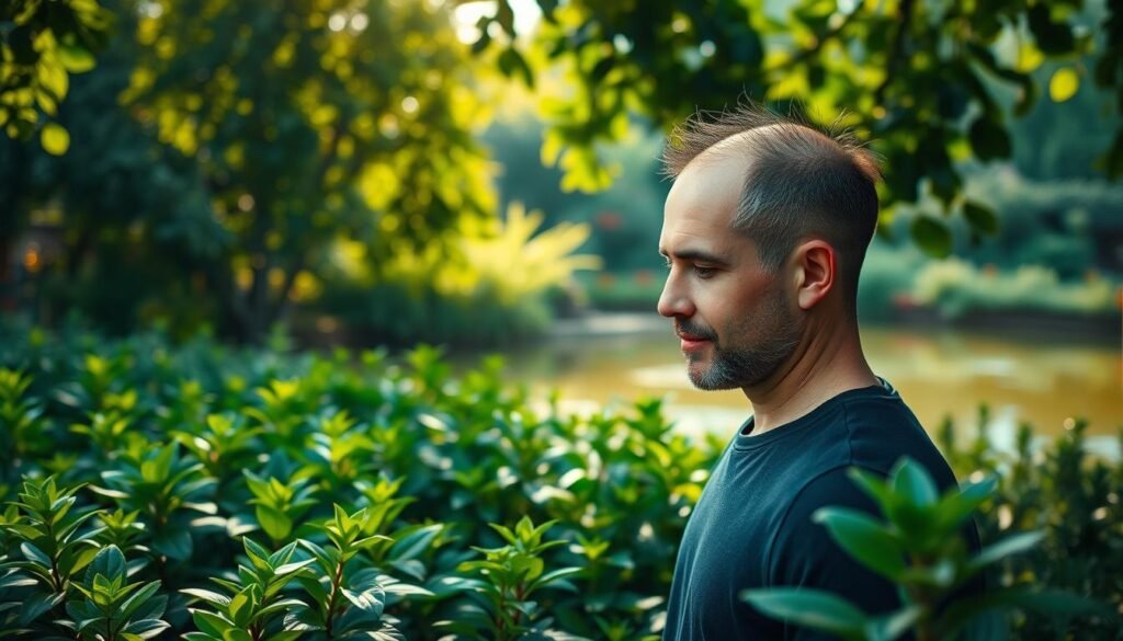 growing out balding hair
