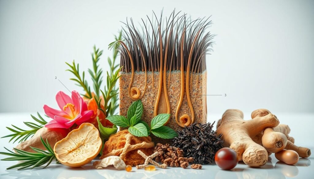 science of herbal hair growth