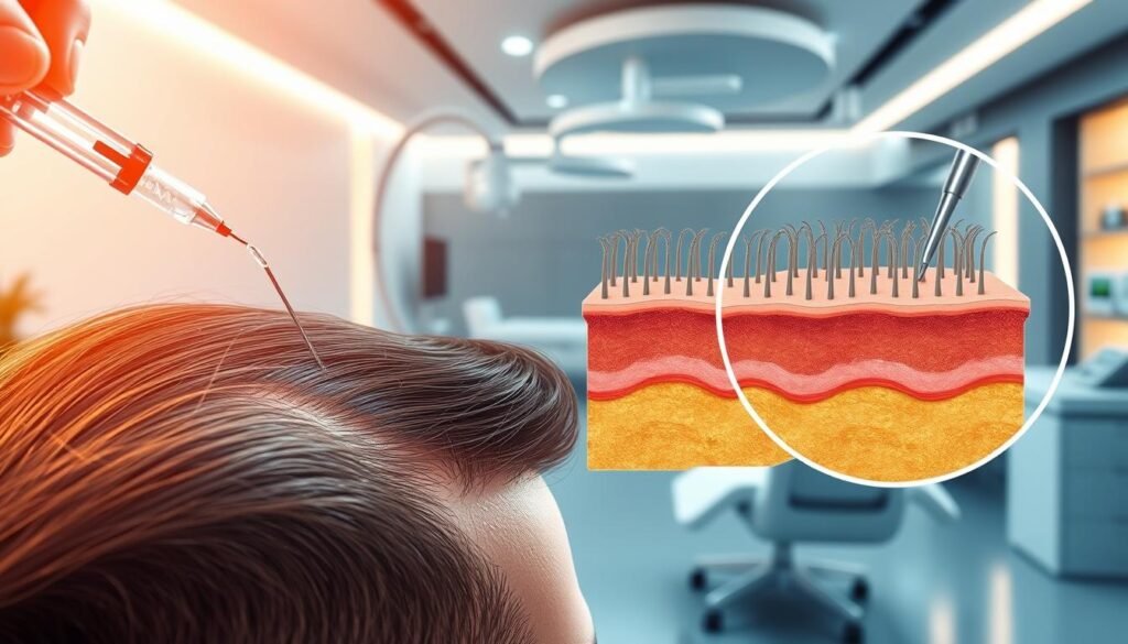 Advanced hair loss treatments including PRP therapy and hair transplant