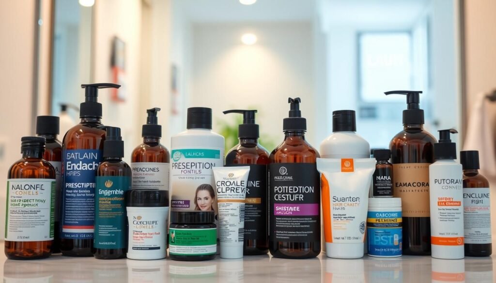Prescription hair treatments and over-the-counter hair products comparison
