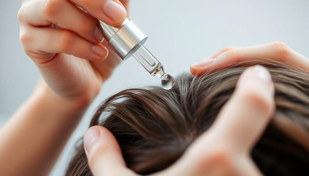 application methods for hair regrowth