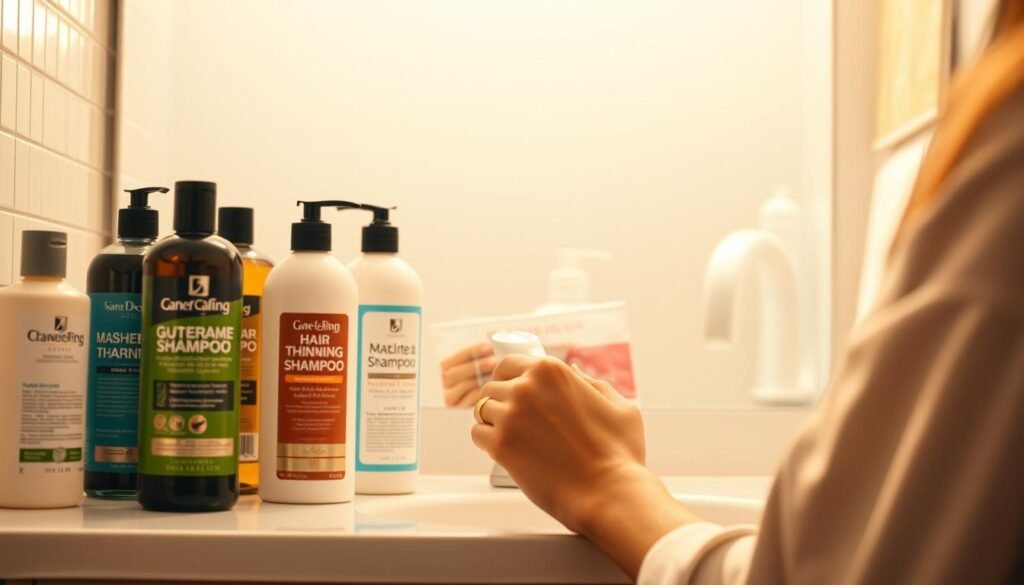choosing hair thinning shampoo