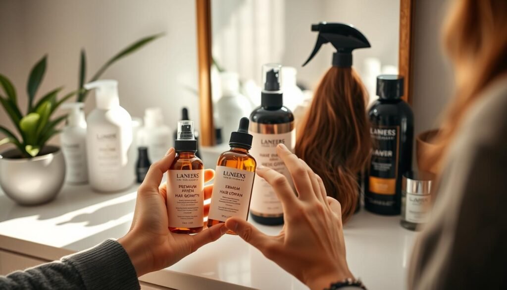 combining hair growth products
