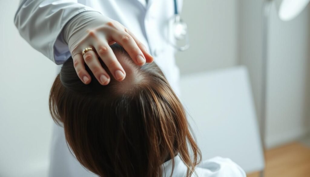 consult dermatologist for hair loss