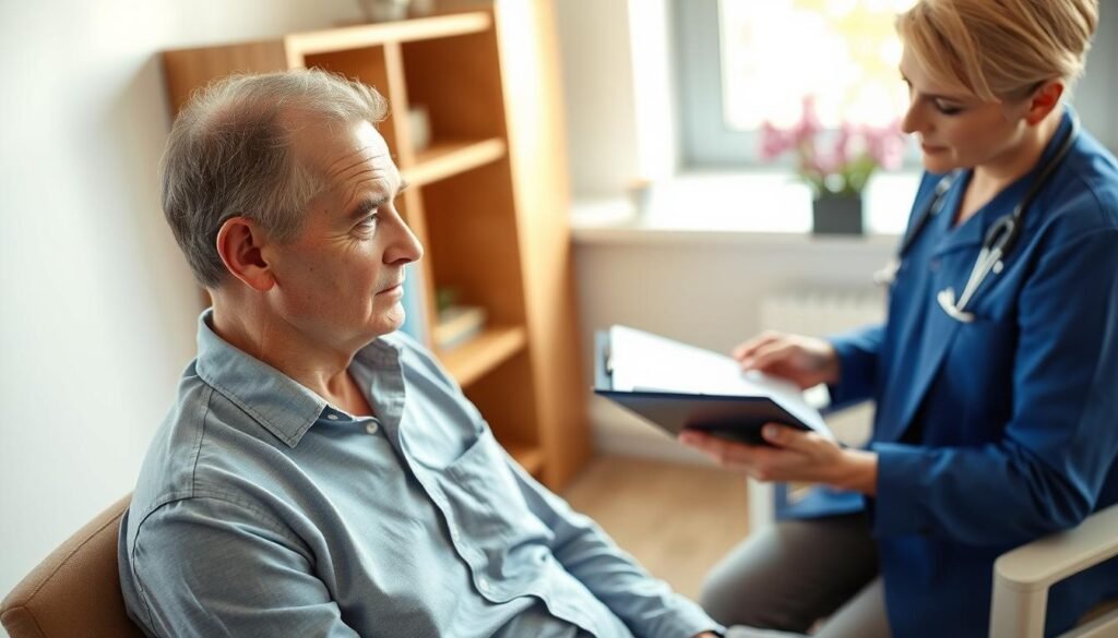 consulting a dermatologist for hair loss