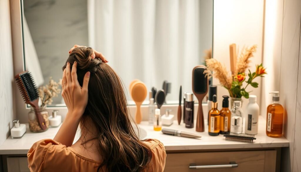 hair care practices to stimulate hair growth