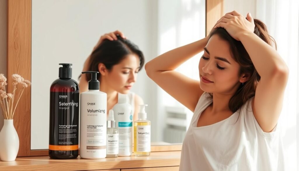 hair care routine for thinning hair