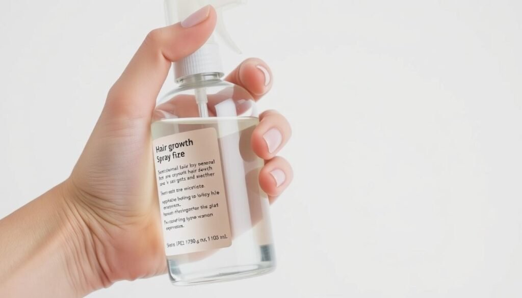 hair growth spray instructions