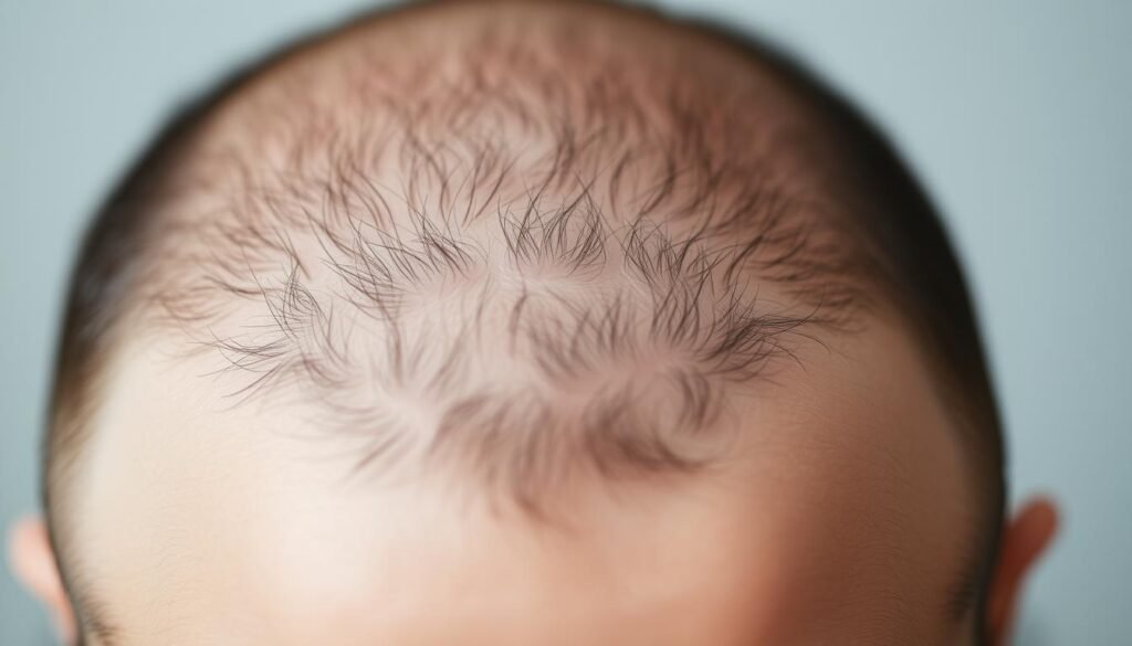 hair thinning on top