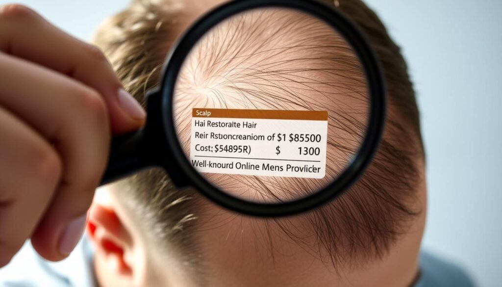 hims hair restoration expenses