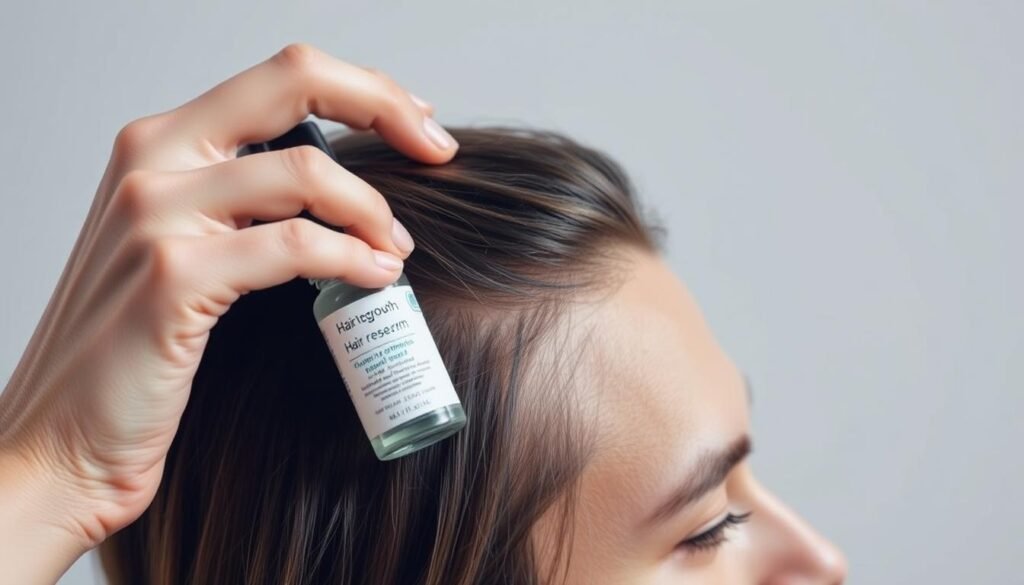 how to apply hair regrowth products