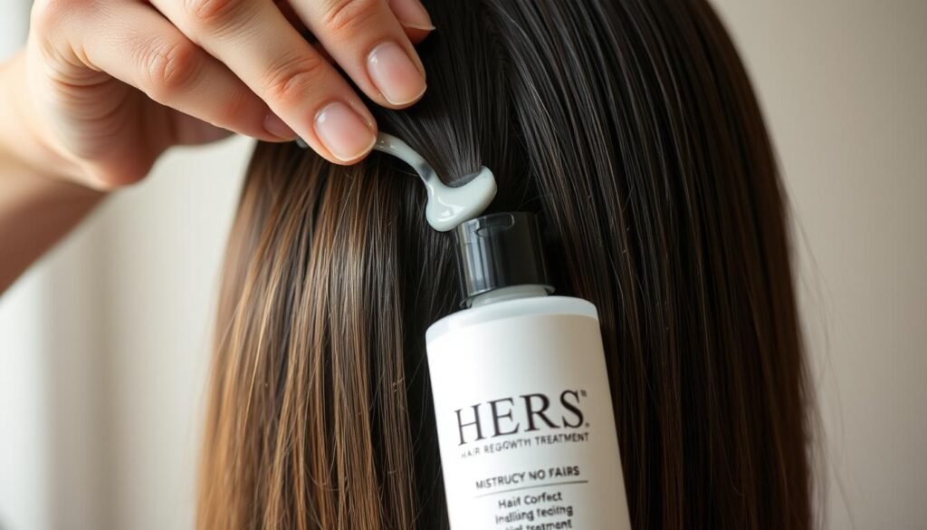 how to use hers hair regrowth treatment
