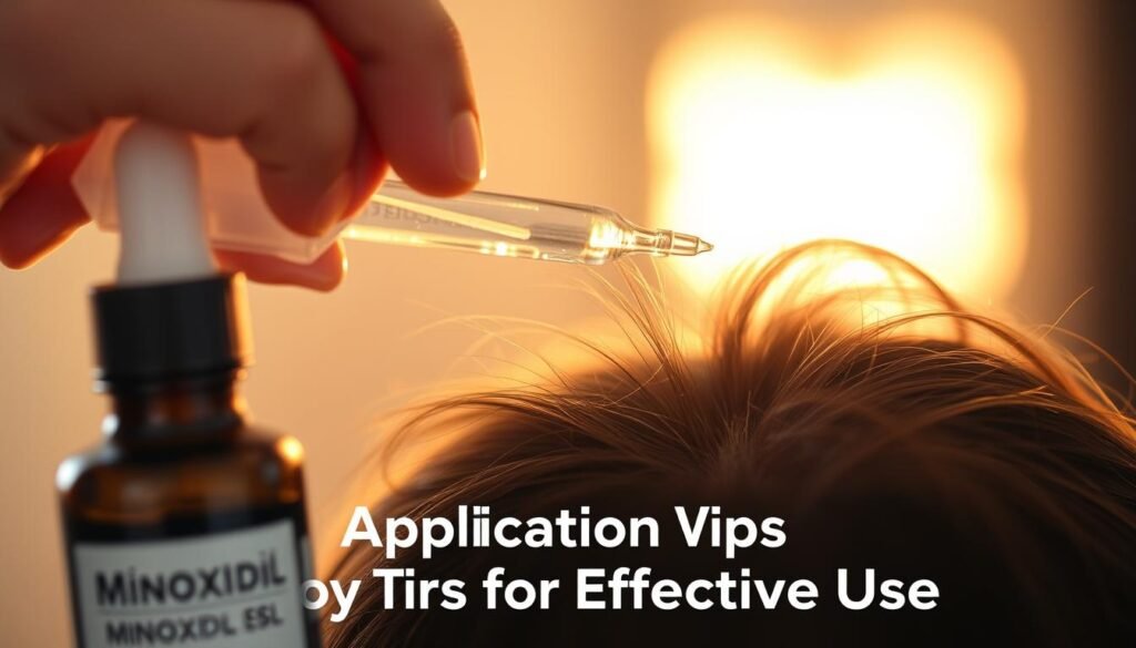minoxidil application tips