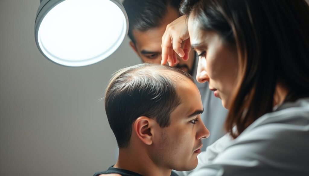 professional hair fall diagnosis