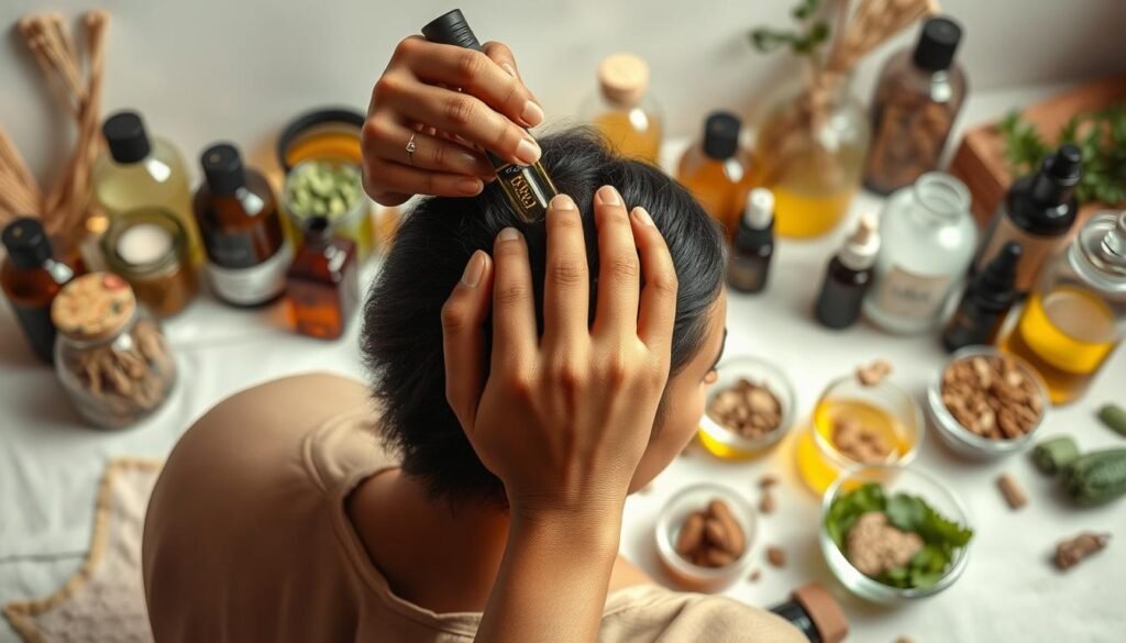 using hair growth remedies